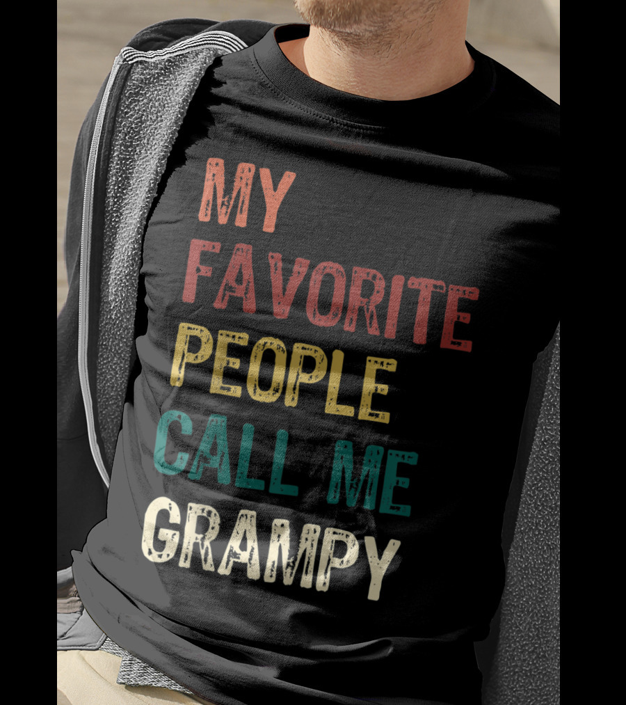 My Favorite People Call Me Grampy Vintage T-Shirt