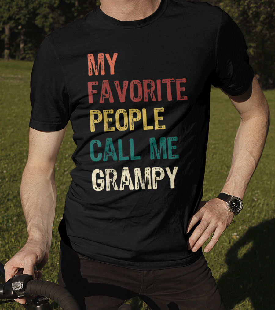 My Favorite People Call Me Grampy Vintage T-Shirt