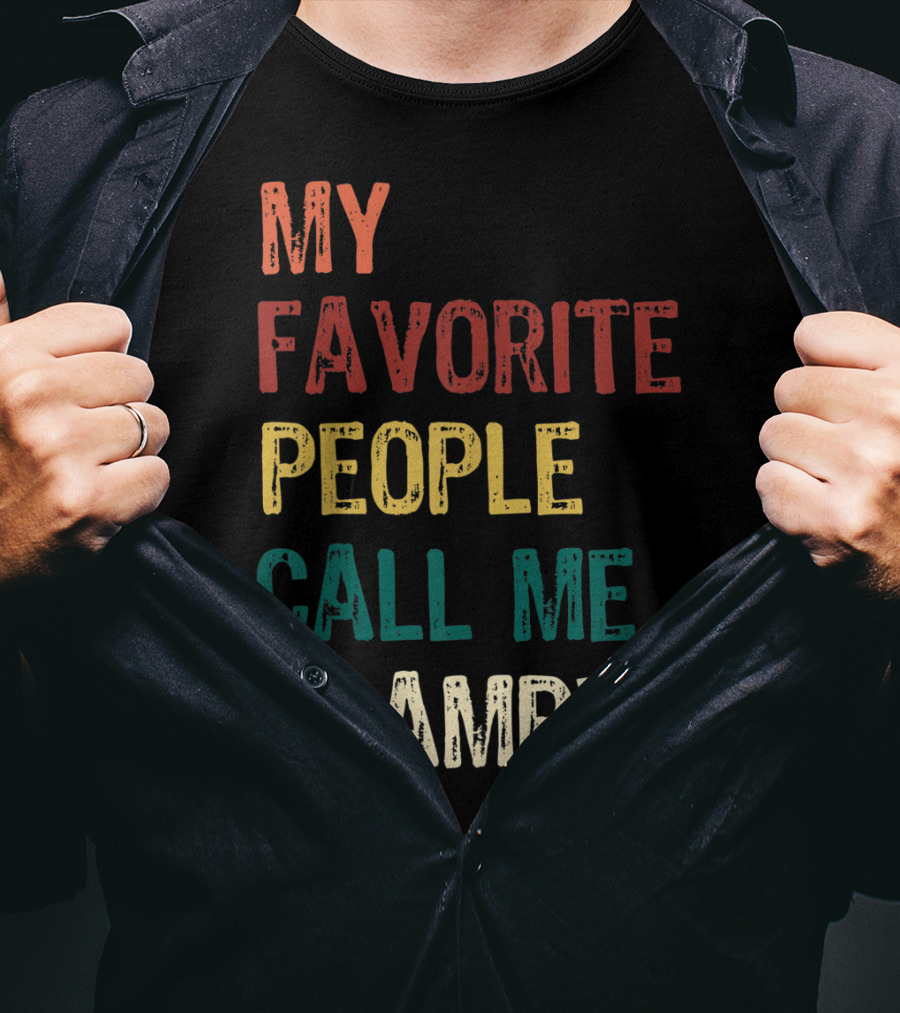 My Favorite People Call Me Grampy Vintage T-Shirt