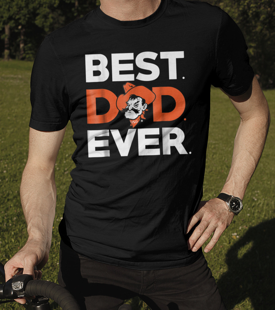 Oklahoma State Cowboys Best Dad Ever Pistol Pete T-Shirt