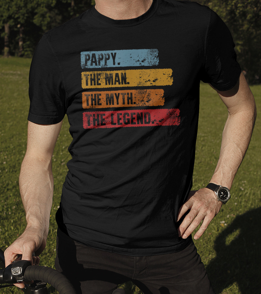 Pappy The Man The Myth The Legend Vintage Mens T-Shirt