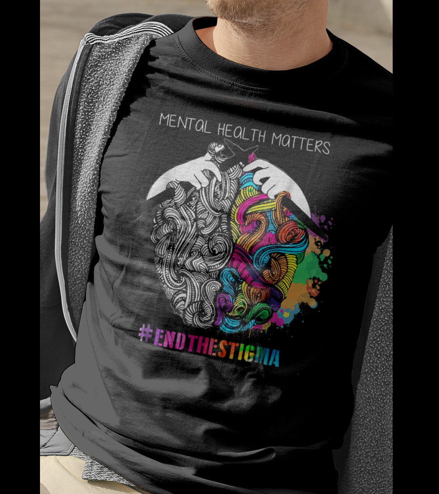 Mental Health Matters #EndTheStigma Awareness T-Shirt