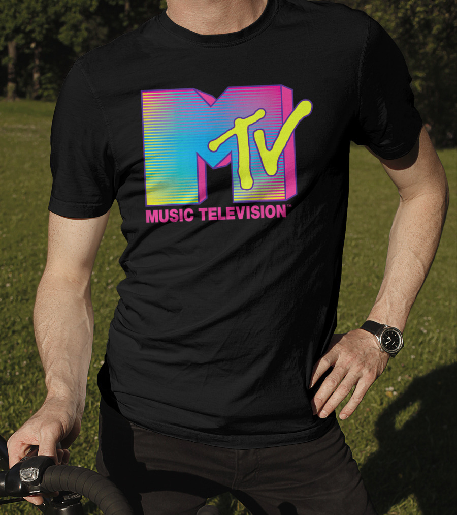 MTV Music Television Fluorescent Colors T-Shirt