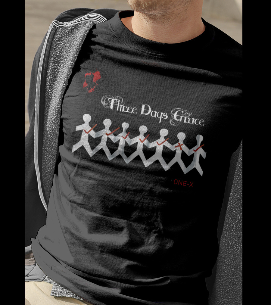 Three Days Grace One-X Paper Doll Chain T-Shirt