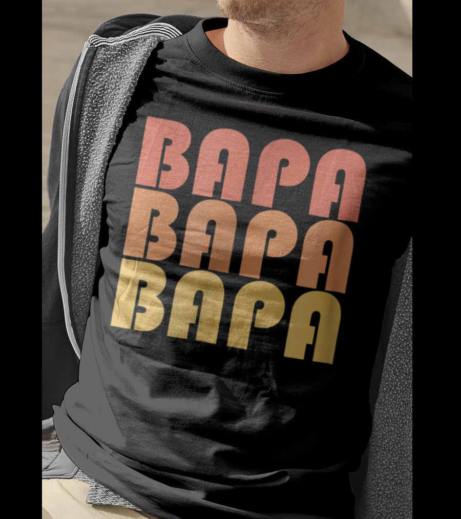 Bapa Retro Vintage Typography 1970s T-Shirt