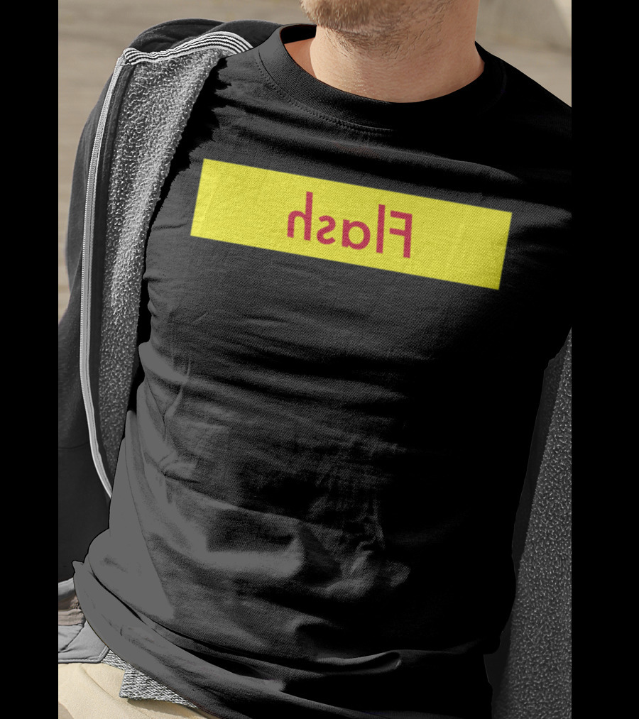 Reverse Flash Yellow Red Text Classic T-Shirt