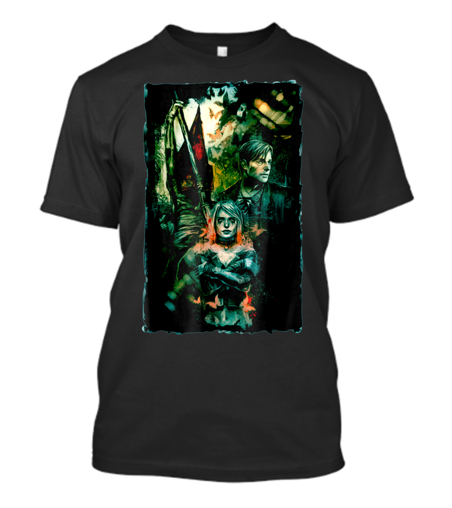 Silent Hill James Sunderland Pyramid Head Mary Sunderland T-Shirt