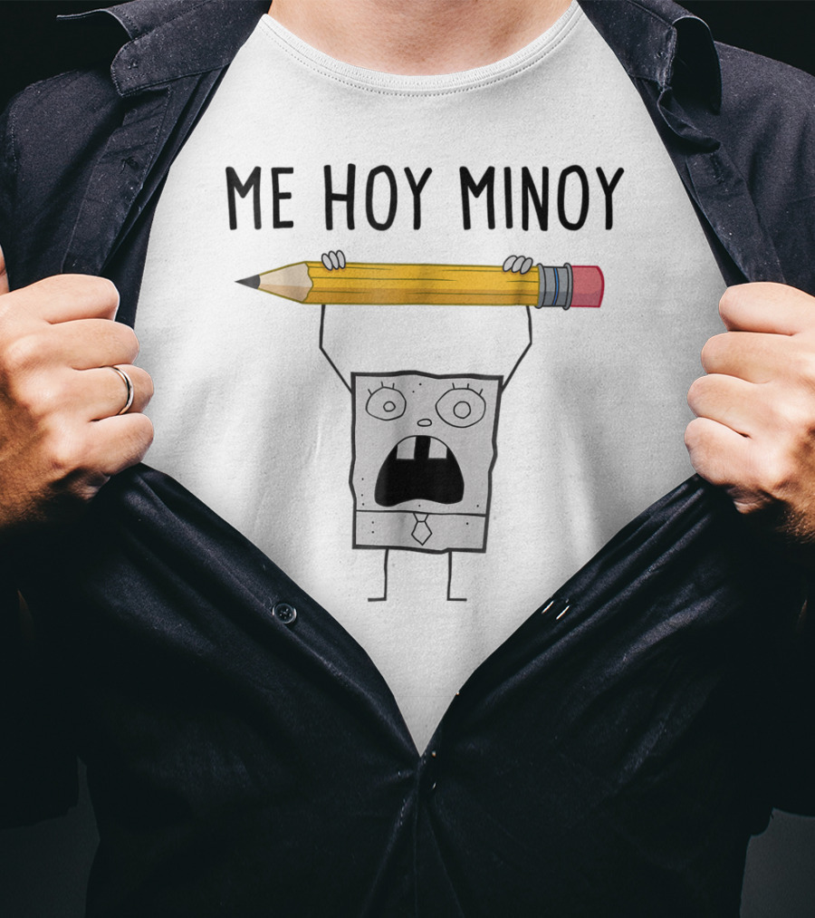 Spongebob Squarepants Doodlebob Me Hoy Minoy Pencil T-Shirt