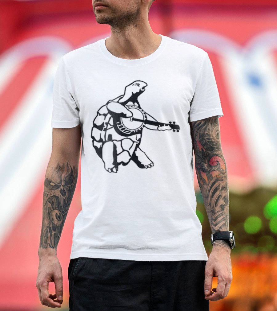Terrapin Station Turtle Playing Banjo T-Shirt