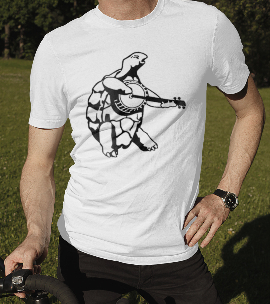 Terrapin Station Turtle Playing Banjo T-Shirt