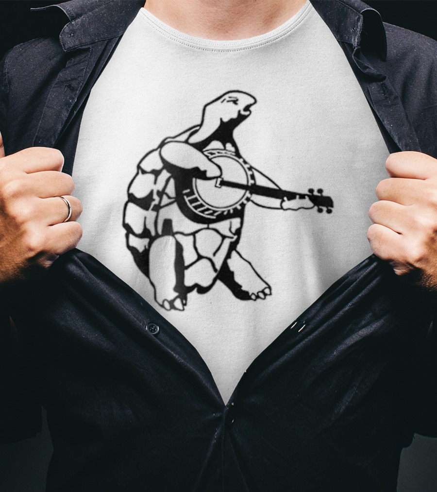 Terrapin Station Turtle Playing Banjo T-Shirt