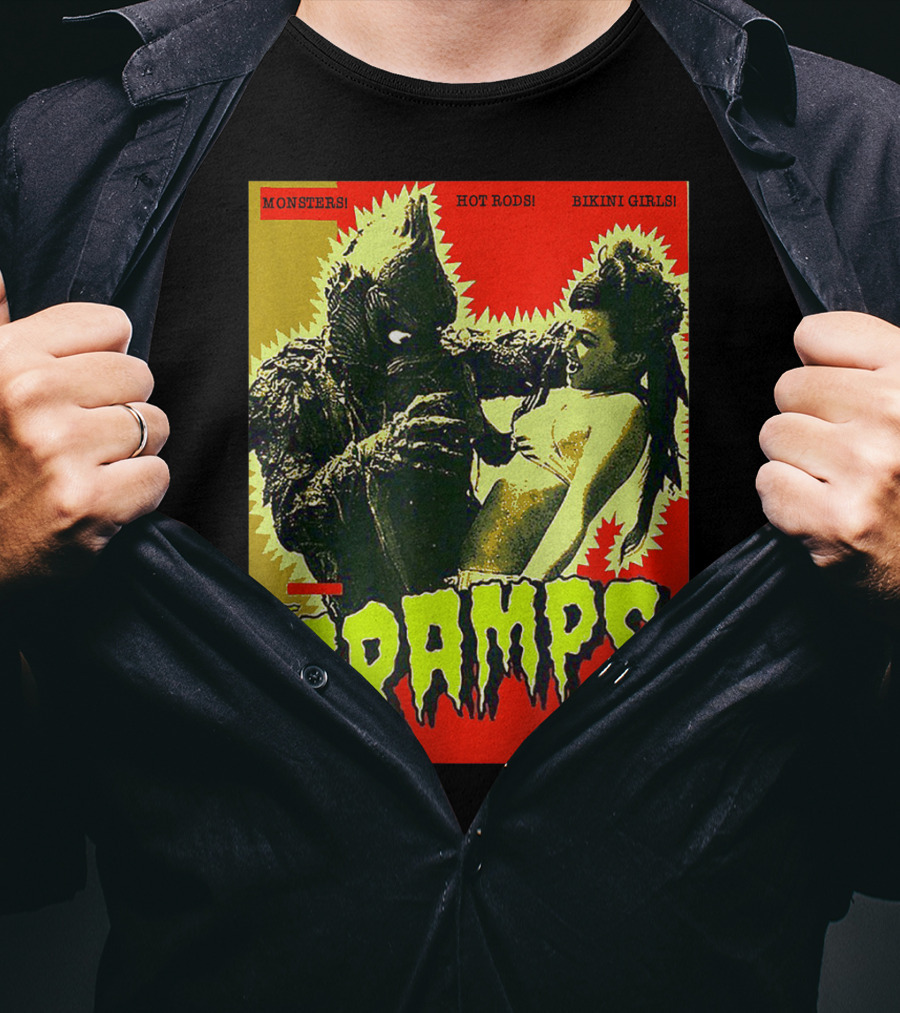 The Cramps Monsters Hot Rods Bikini Girls Punk Rock Band T-Shirt