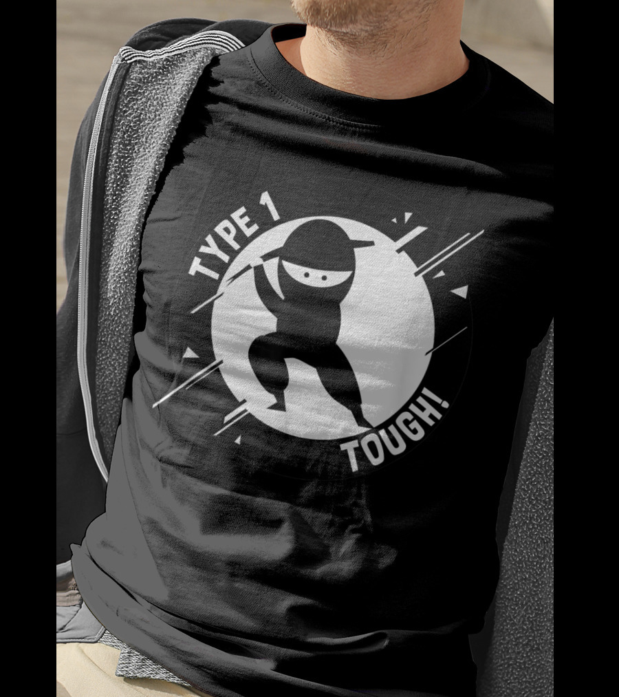 Type 1 Tough Type 1 Diabetes Ninja T-Shirt