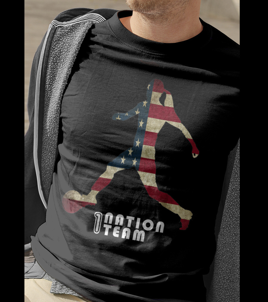 Us Women Soccer One Nation Team Player Fan T-Shirt