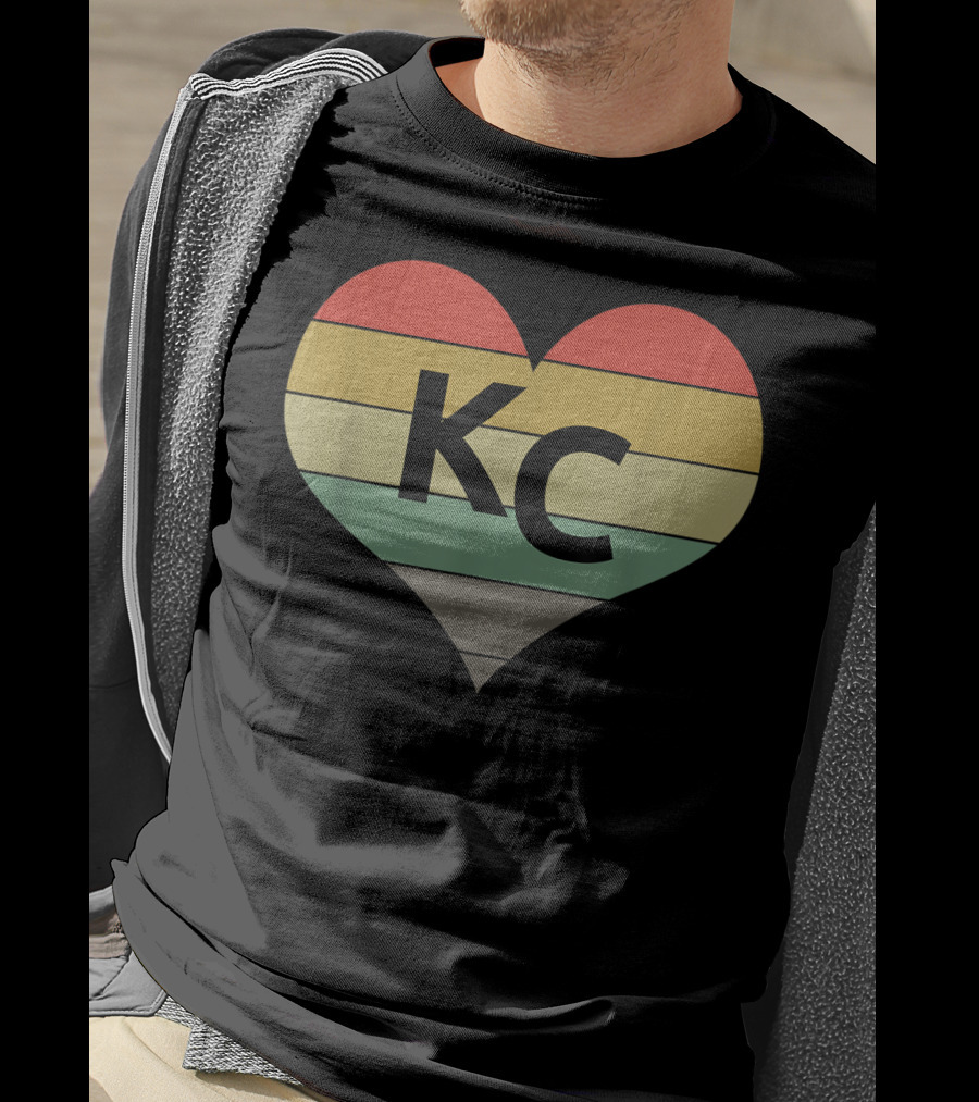 Kansas City Vintage Heart Love KC Men T-Shirt