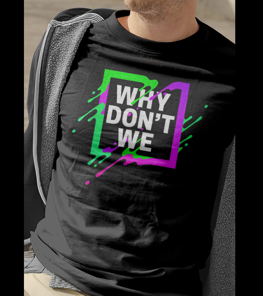 Why Don't We Neon Splash Box T-Shirt