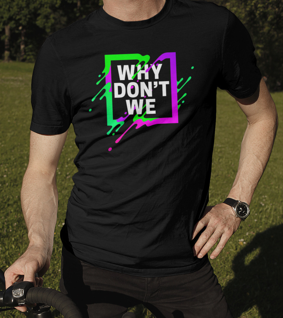 Why Don't We Neon Splash Box T-Shirt
