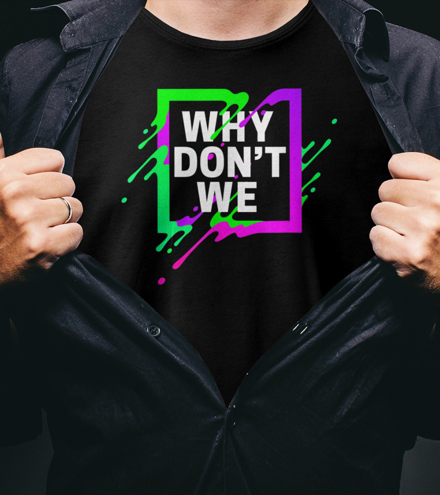 Why Don't We Neon Splash Box T-Shirt
