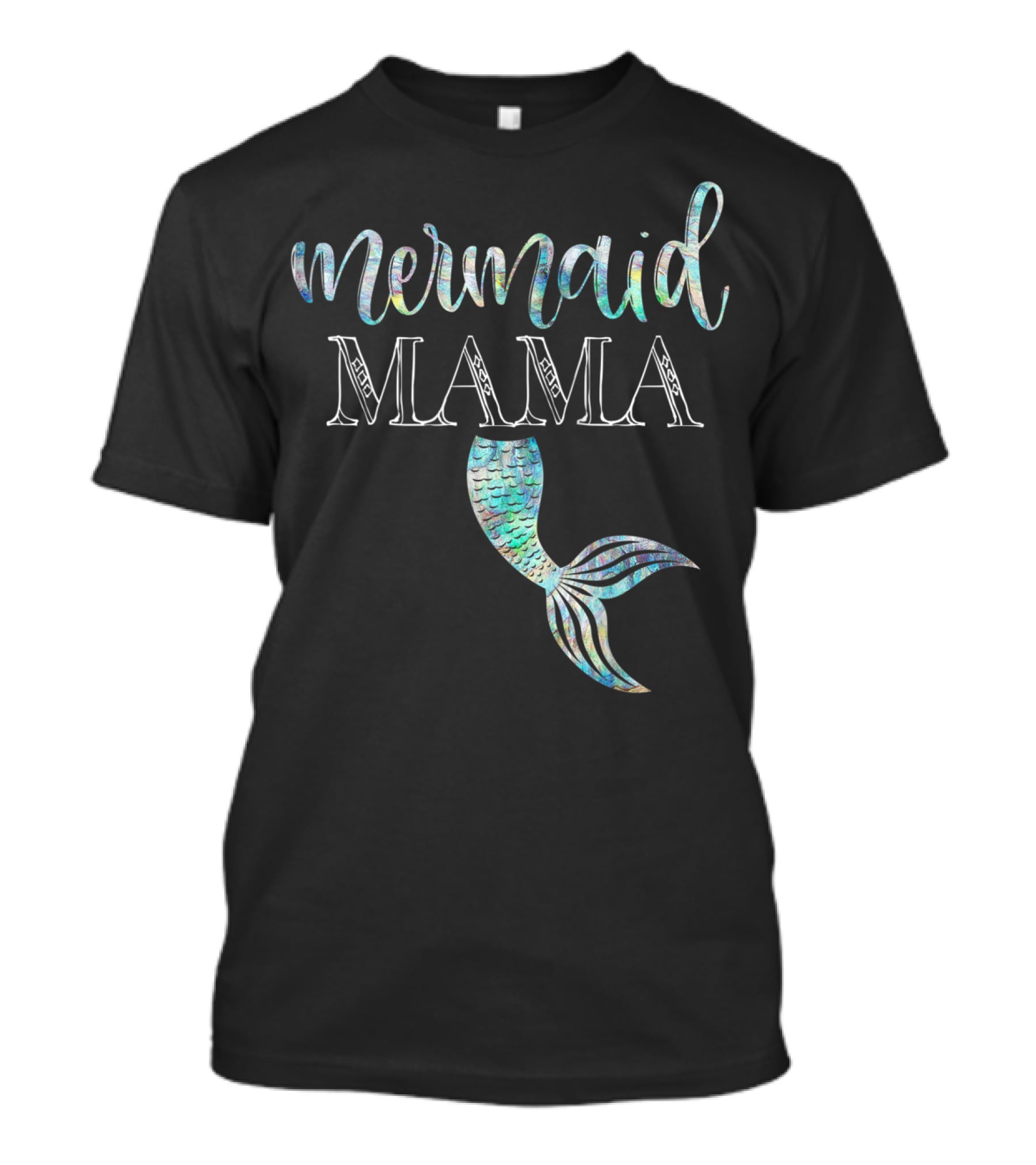 Mermaid Mama Daughter Girl Birthday Party Mama T-Shirt