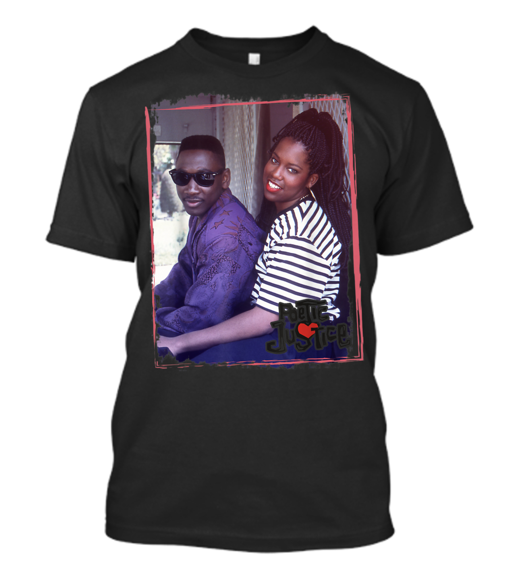 Poetic Justice Photograph With Iesha And Chicago Sitting Together T-Shirt