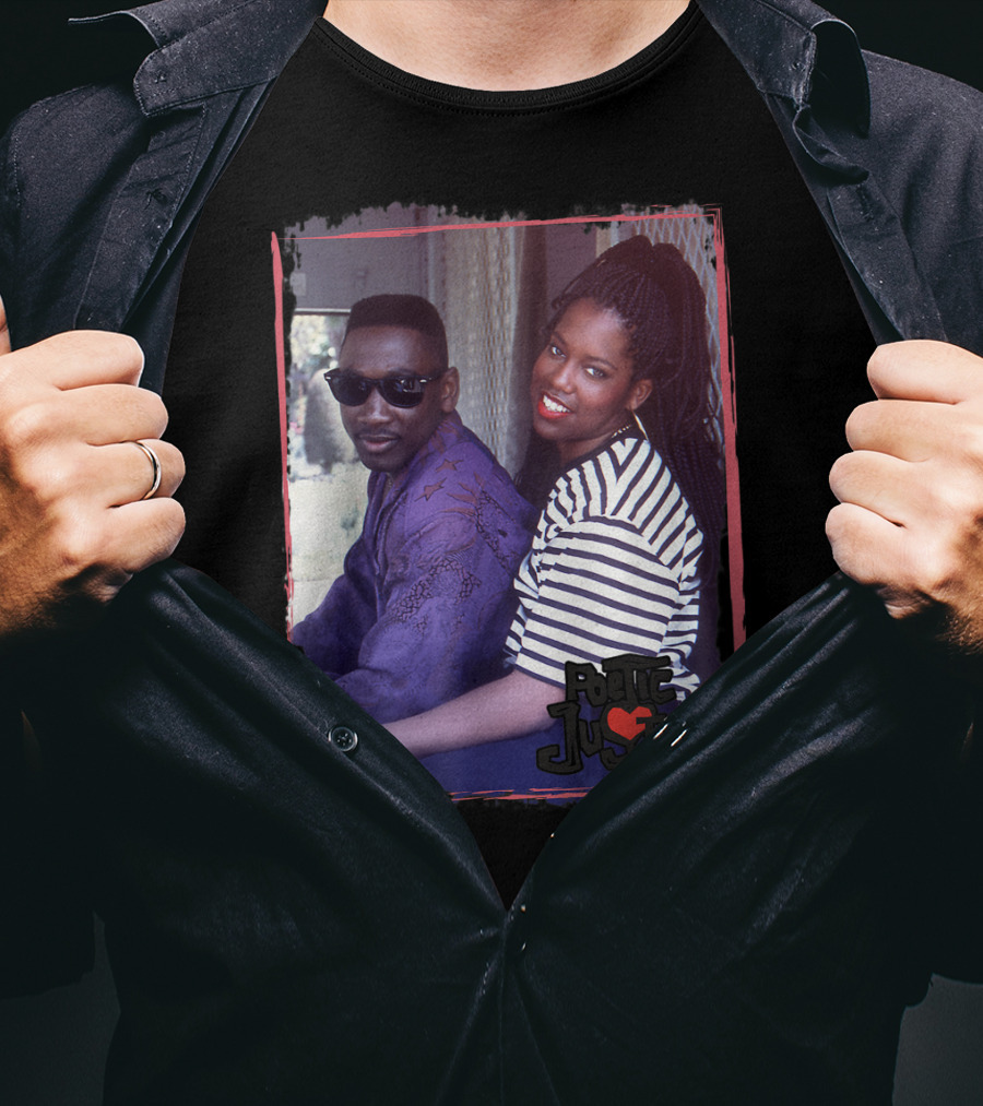 Poetic Justice Photograph With Iesha And Chicago Sitting Together T-Shirt