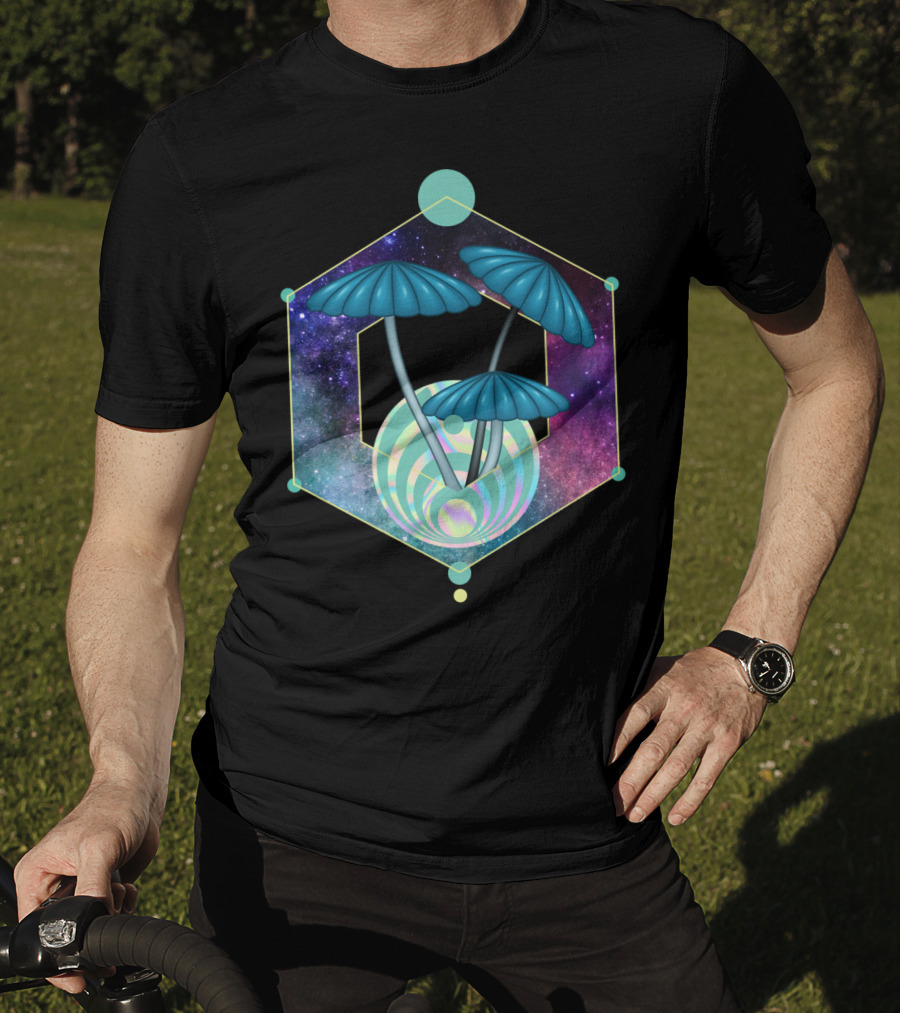 Bass Head Nectar Galaxy Mushroom Trip Dubstep T-Shirt