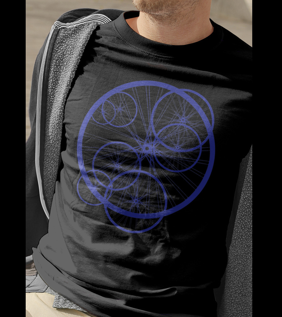 Bicyclist Cyclist Bike Wheel Network T-Shirt