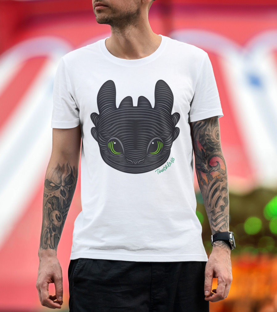 How To Train Your Dragon 3 Hidden World Toothless Green Eyes T-Shirt