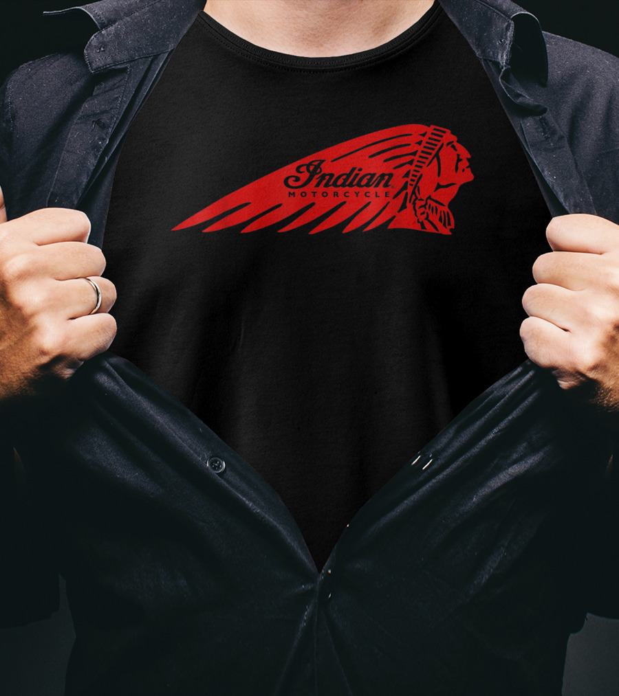Indian Motorcycle Logo Cafe Racer Biker T-Shirt