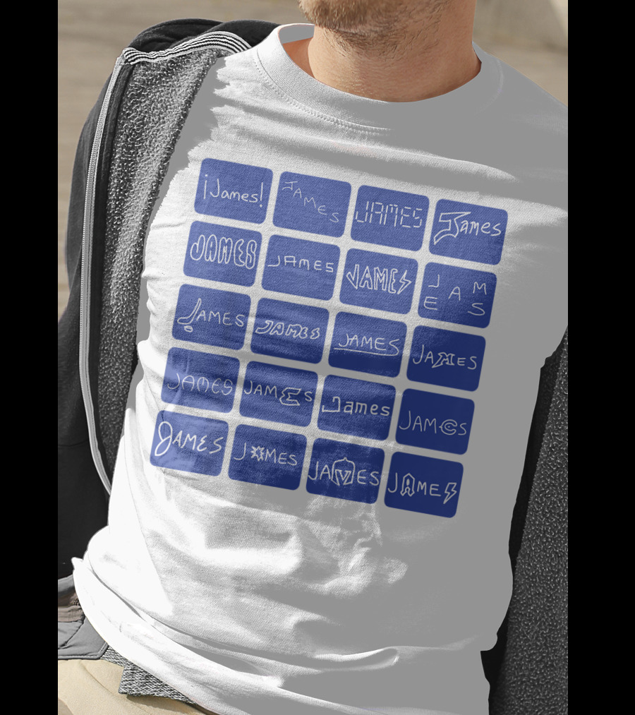 James Creative Typography Styles Collection T-Shirt