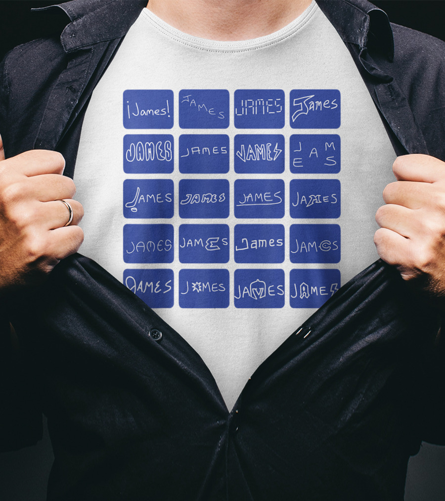 James Creative Typography Styles Collection T-Shirt