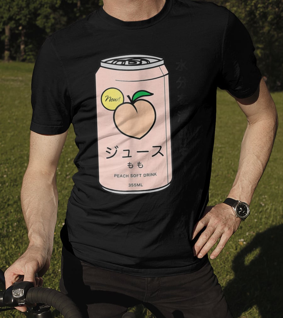 New Juusu Peach Soft Drink 355mL Japanese Aesthetic T-Shirt