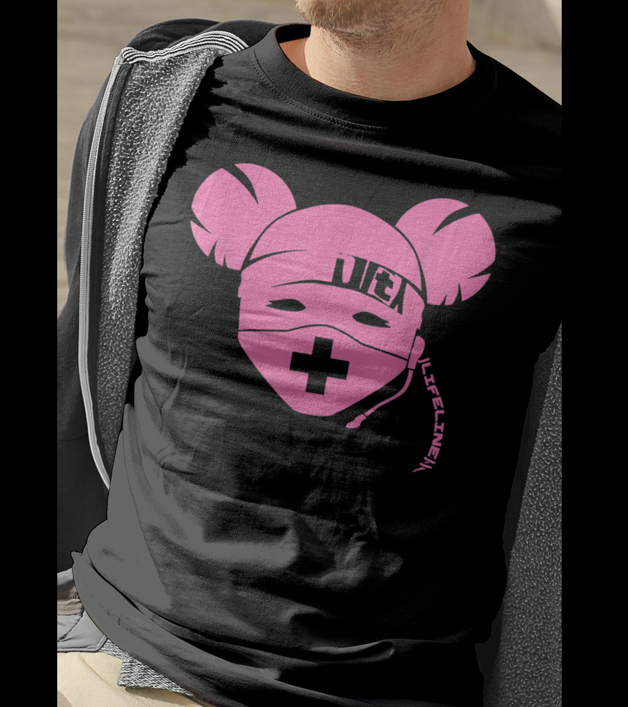 Life Line Clean Pink Apex Lifeline Gaming Character Face Mask T-Shirt