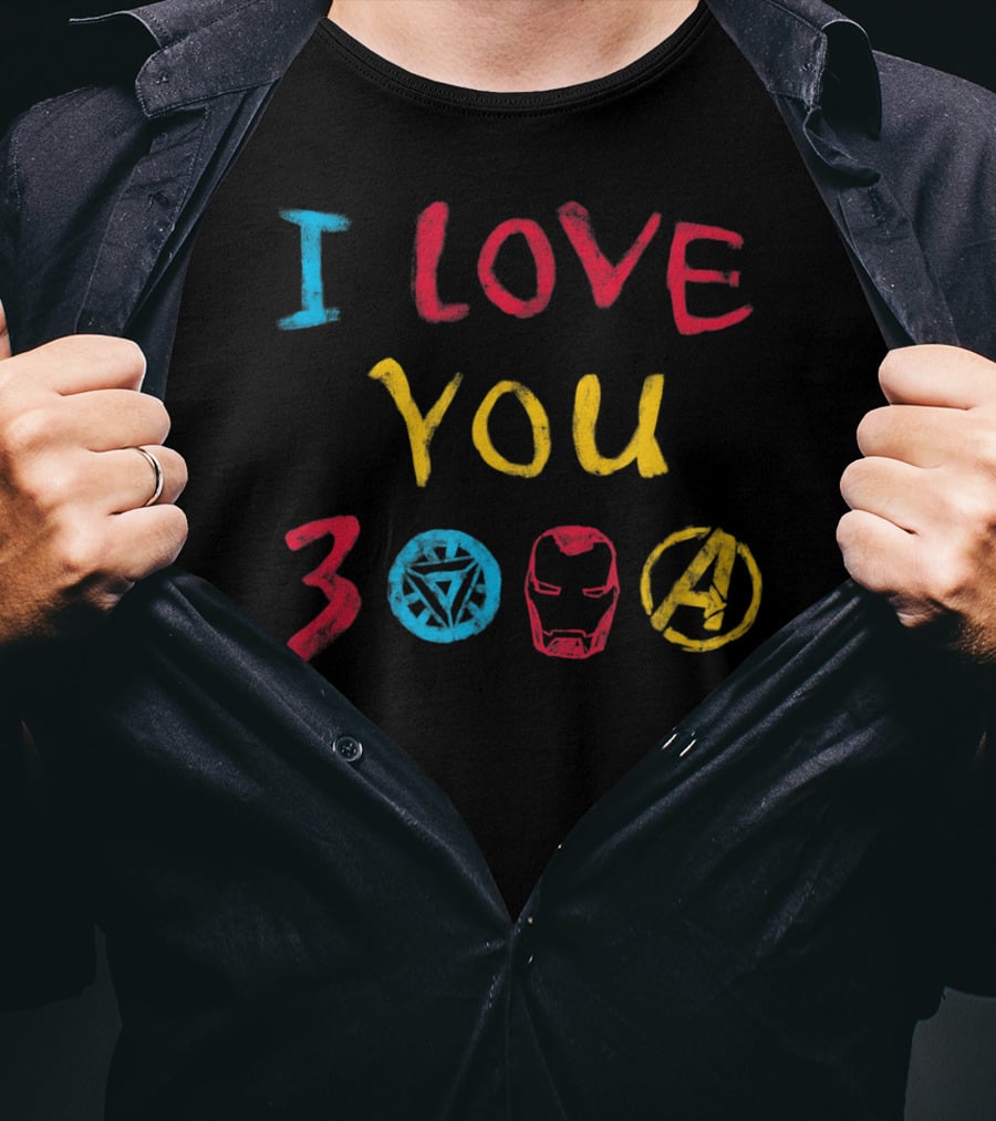 I Love You 3000 Iron Man Avengers Endgame Arc Reactor A T-Shirt