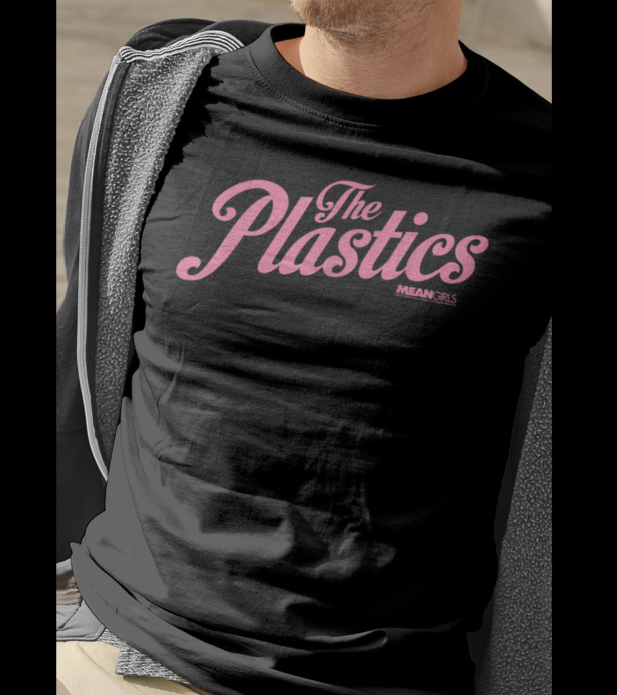 The Plastics Mean Girls Pink Script T-Shirt