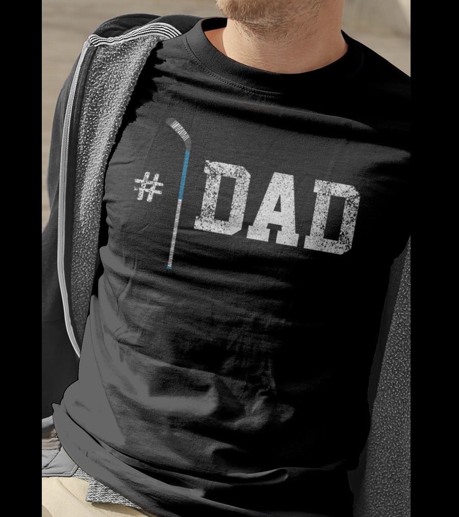 1 Dad Hockey Father's Day T-Shirt