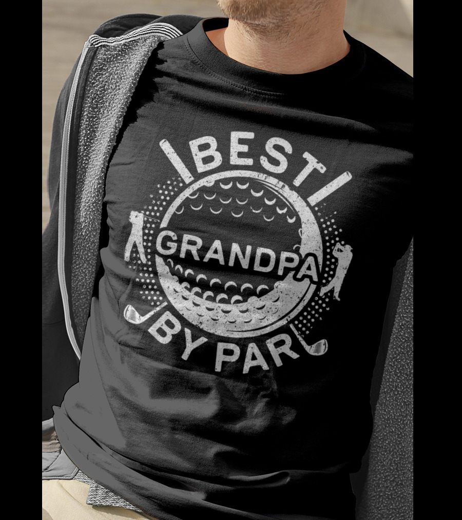 Best Grandpa By Par Golf Lover Father T-Shirt