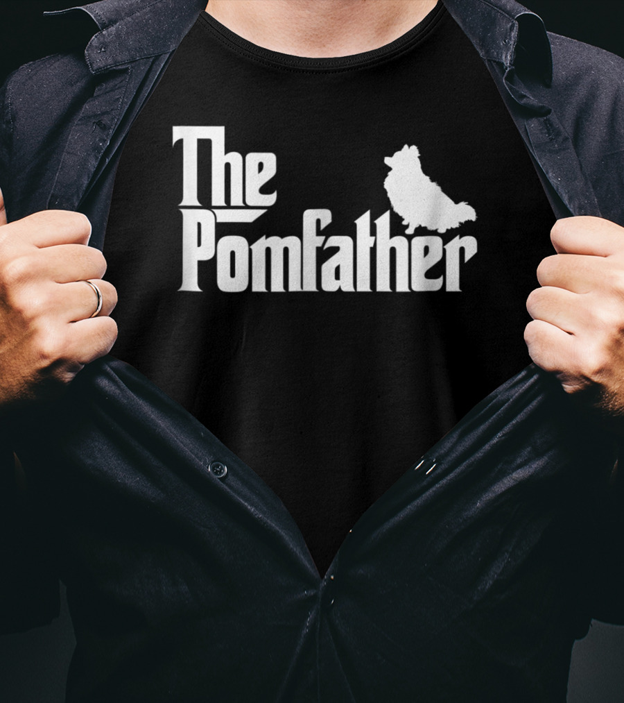 The Pomfather Mens Funny Pomeranian Dad Father T-Shirt