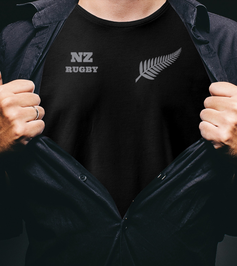 NZ Rugby Men’s New Zealand Silver Fern For Rugby Dads T-Shirt