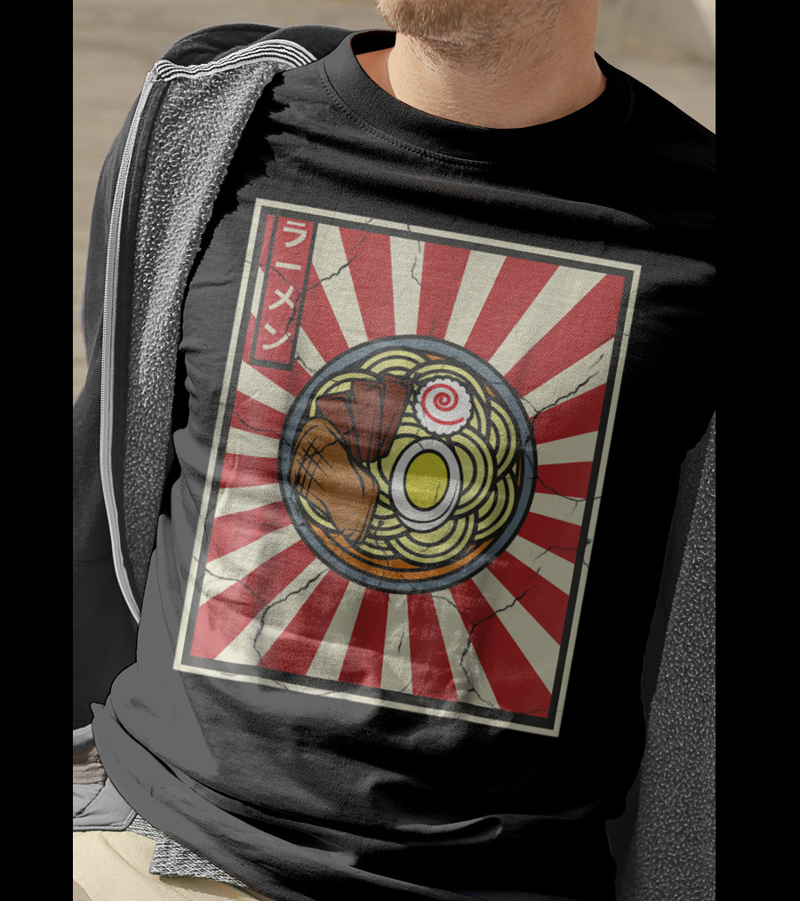 Ramen Retro Vintage Japanese Tasty Noodles Lover T-Shirt