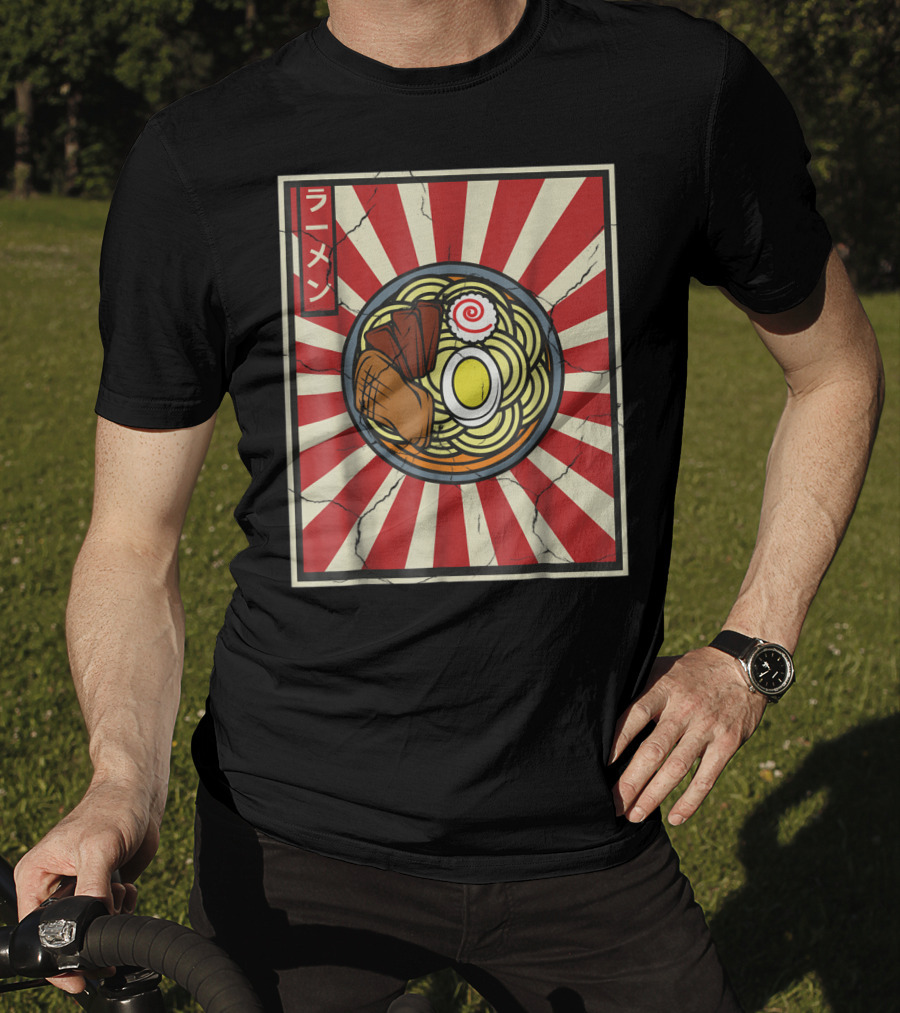 Ramen Retro Vintage Japanese Tasty Noodles Lover T-Shirt