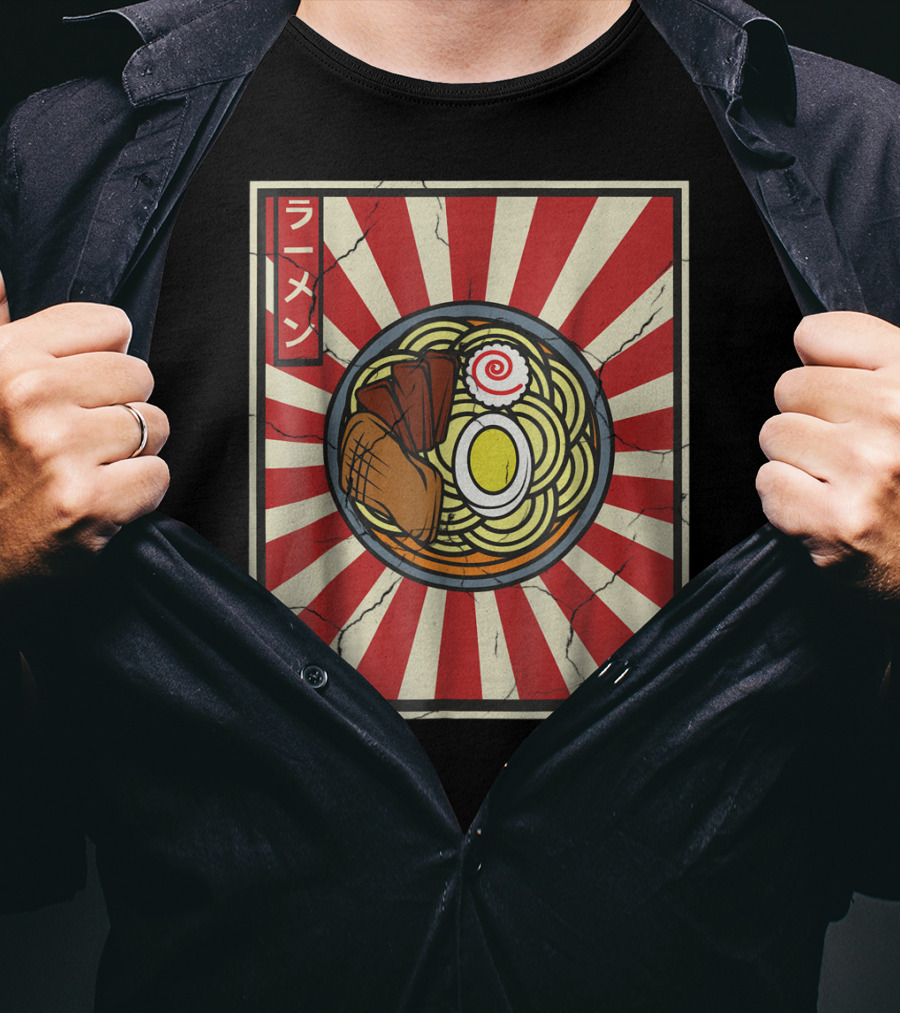 Ramen Retro Vintage Japanese Tasty Noodles Lover T-Shirt