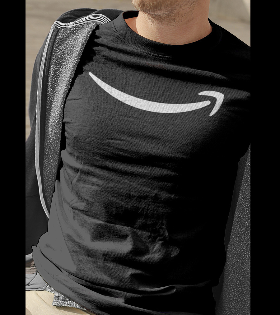 Amazon Smile White T-Shirt
