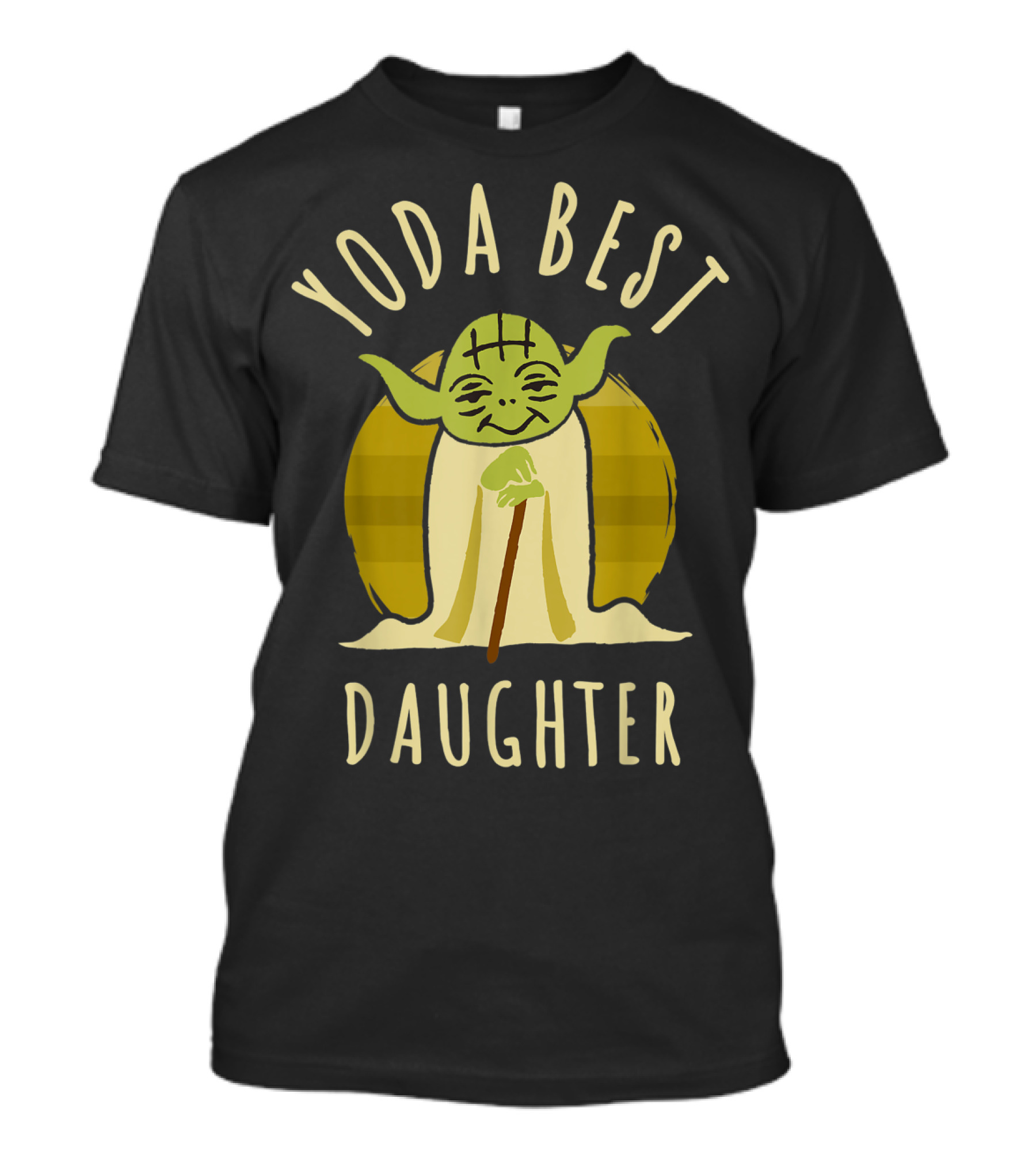 Yoda Best Daughter Cartoon Yoda Star Wars T-Shirt
