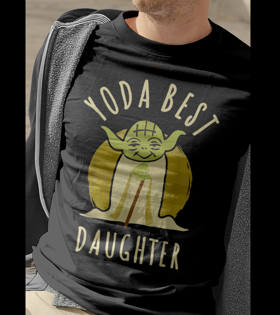 Yoda Best Daughter Cartoon Yoda Star Wars T-Shirt