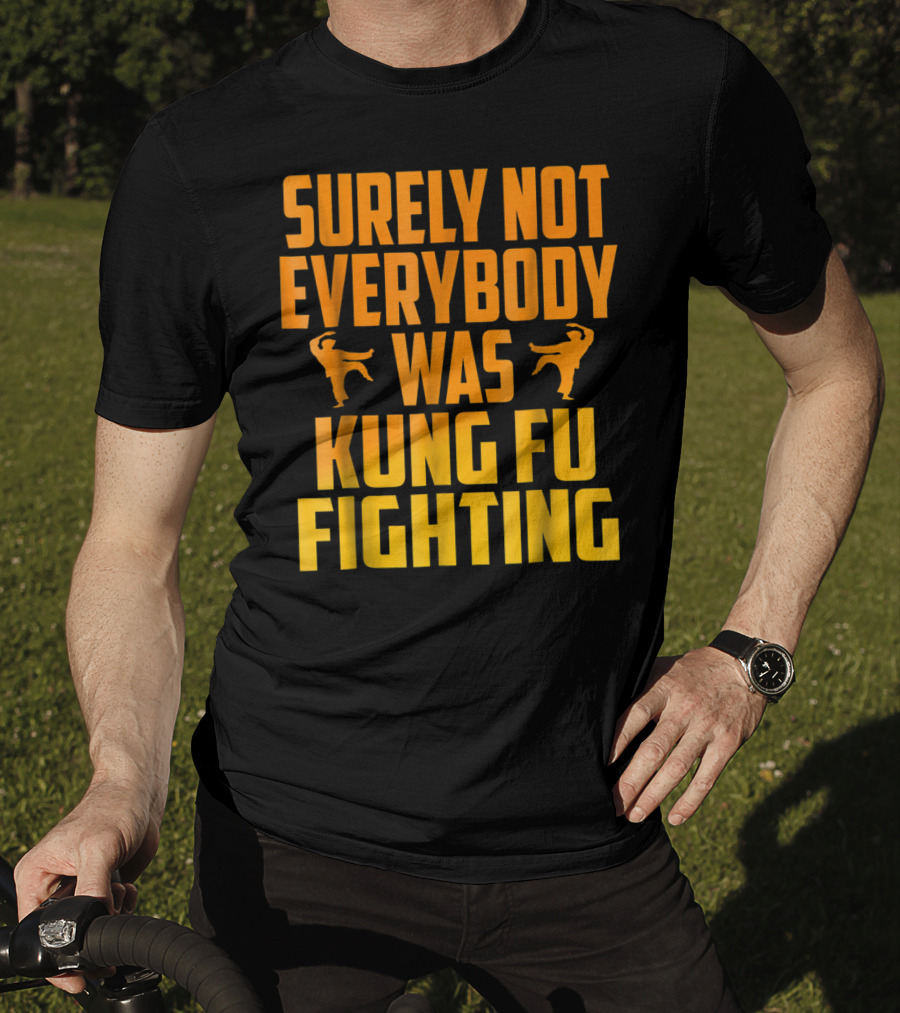 Surely Not Everybody Was Kung Fu Fighting Retro Kung Fu Pose T-Shirt