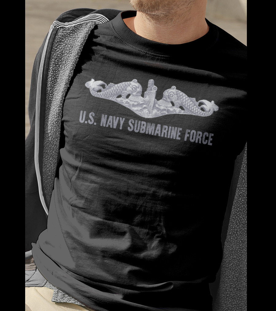 U.S. Navy Submarine Force Dolphins Emblem Adults T-Shirt