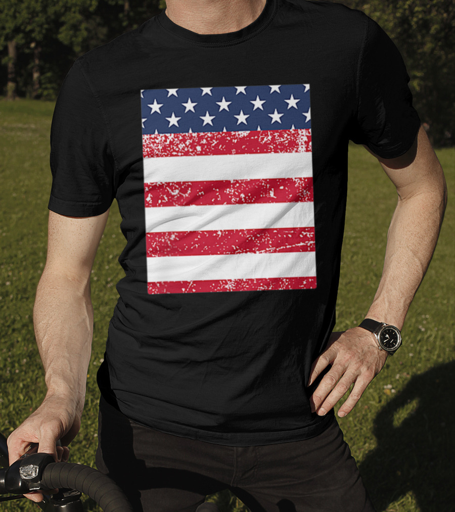 USA Pocket American Flag T-Shirt
