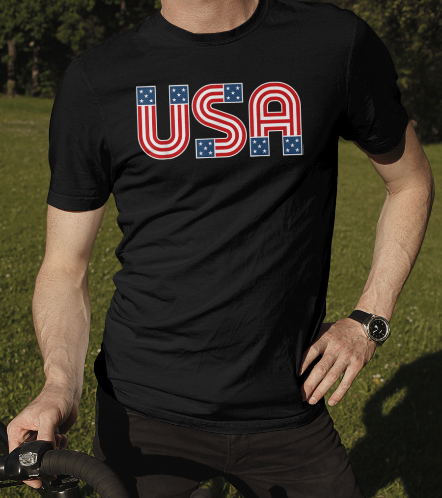 USA Stars And Stripes Patriotic American Flag T-Shirt