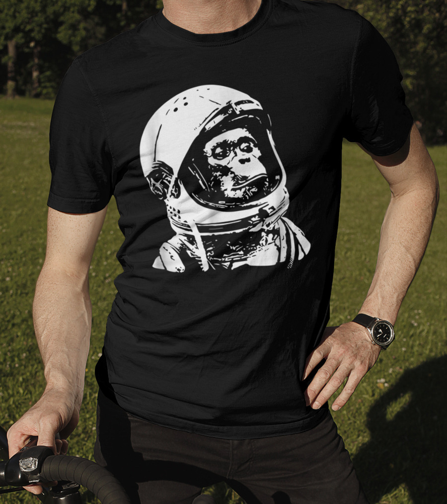 Vintage Space Astronaut Monkey Iconic Exploration T-Shirt